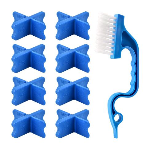 أداة فاصل سطح السفينة 4 في 1، 8 قطع - 1/16 بوصة، 1/8 بوصة، 3/16 بوصة، 1/4 بوصة فواصل لوحة التزيين القابلة لإعادة الاستخدام، لتوحيد المسافة بين التركيب للخشب والمركب، تثبيت أسرع للتزيين المركب المعالج بالضغط in Kuwait