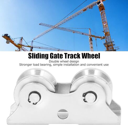 U-Type pulley Groove Wheel V Shaped, Roller Rigid Caster Heavy Duty Track with for Inverted Rolling Sliding Gate in Saudi Arabia