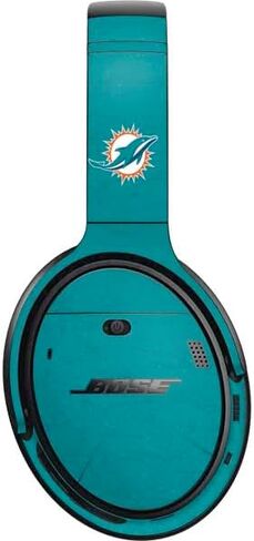 Skinit Decal Audio Skin Compatible with Bose QuietComfort 35 II Headphones - Officially Licensed NFL Miami Dolphins Distressed- Aqua Design in Saudi Arabia