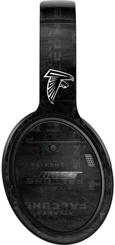 Skinit Decal Audio Skin Compatible with Bose QuietComfort 35 Headphones - Officially Licensed NFL Atlanta Falcons Black & White Design in Saudi Arabia