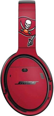 Skinit Decal Audio Skin Compatible with Bose QuietComfort 35 Headphones - Officially Licensed NFL Tampa Bay Buccaneers Large Logo Design in Saudi Arabia