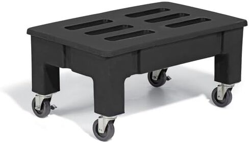 PolyMight Mobile Heavy-Duty Poly Dunnage Rack with Caster Wheels for Warehouses and Commercial Industrial Storage 36" x 22" x 16" with 600 lb Capacity in Saudi Arabia