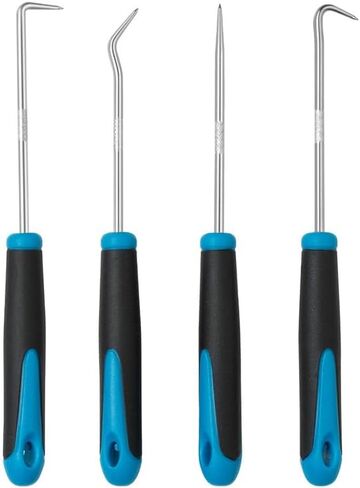 4 Pcs Hook and Pick Set - Precision Automotive Mechanic Tools for Oil Seal Removal, Gasket Scraper, O-Ring Puller, Electrical Wiring Repair Kit in Saudi Arabia