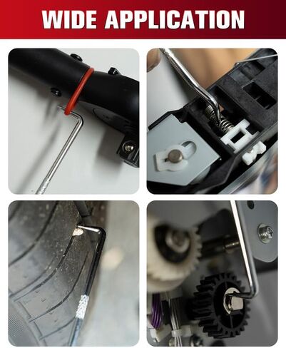 4 Pcs Hook and Pick Set - Precision Automotive Mechanic Tools for Oil Seal Removal, Gasket Scraper, O-Ring Puller, Electrical Wiring Repair Kit in Saudi Arabia