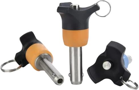 Locking Pins,1pc VCN120 Ejector Type Quick Release Pin, Ball Head Fastening Pin Boat Accessories, VCN120-6-100mm (Color : Orange, Size : VCN120-8-40mm) in Saudi Arabia