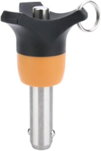 Locking Pins,1pc VCN120 Ejector Type Quick Release Pin, Ball Head Fastening Pin Boat Accessories, VCN120-6-100mm (Color : Orange, Size : VCN120-10-35mm) in Saudi Arabia