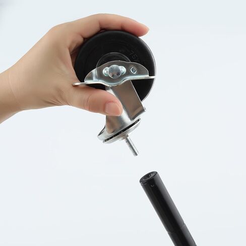 عجلات عجلات أرفف شديدة التحمل مقاس 3 بوصة، عجلات جذعية 1/4 بوصة - 20 خيط لرفوف الأسلاك، مجموعة عجلات أرفف صناعية مكونة من 4 قطع in Kuwait