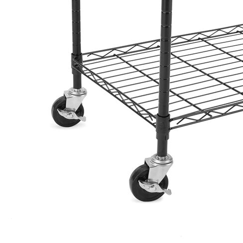 عجلات عجلات أرفف شديدة التحمل مقاس 3 بوصة، عجلات جذعية 1/4 بوصة - 20 خيط لرفوف الأسلاك، مجموعة عجلات أرفف صناعية مكونة من 4 قطع in Kuwait