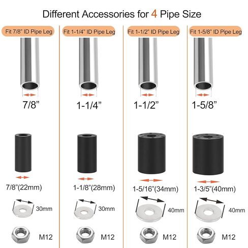 Expanding Stem Casters,4 Inch Prep Table Casters Set of 4,Locking Wheels Fit for 7/8",1-1/4",1-1/2"and 1-5/8" ID Tube Leg for Stainless Steel Table,Cart,Workbench in Saudi Arabia