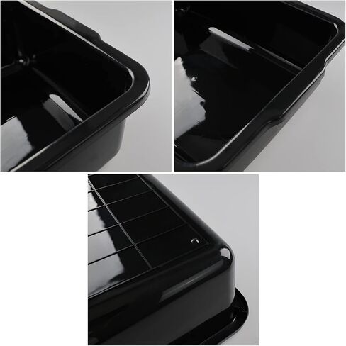 4-Pack Plastic Commercial Bus Box, 32 L Black Large Bus Tub in Kuwait