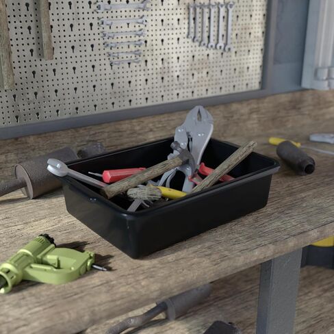 12 عبوة من أحواض الحافلات التجارية، حوض غسيل أطباق المطاعم البلاستيكي سعة 13 لتر، صندوق حافلة الخدمة، أسود in Kuwait