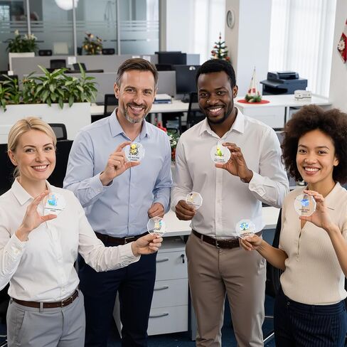 30Sets Employee Appreciation Acrylic Trophy Gifts Bulk for Coworkers, 30Pcs Awards Prizes and 30Pcs Motivational Team Cards Gift Office Party Decorations Supplies in Saudi Arabia