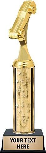 Crown Awards Racing Derby Deluxe Trophies - Gold Stars Racing Derby Deluxe Trophy with Custom Engraving Prime in Kuwait