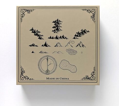 Lord of Maps Fantasy Mapping Map Stamp Textion - طوابع مطاطية من 18 قطعة من أجل TTRPG ، بناء العالم ، خرائط المعركة ، اليومية ، الفنون والحرف - القلاع ، القرى ، الأبراج in Kuwait