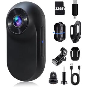 Full HD 1080p 256GB كاميرا صور الجسم المصغرة مع عدسة الزاوية واسعة النطاق يلتقط الصوت والفيديو الكلور الكل في واحد ، متعدد الأغراض ، حجم الإبهام in Kuwait