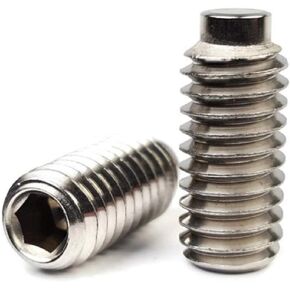 #10-32 Socket Set Screws Half Dog Point 18-8 Stainless Steel #10-32 x 1/4" Qty 25 in Kuwait