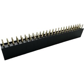20 Pcs 40 Pin 2.54mm Pitch Female Header Straight Double-Row Pin Header Connector for PCB and Breadboard Projects in Kuwait