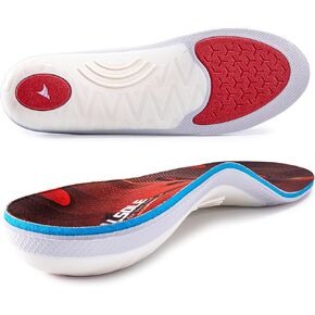 VALSOLE نعل داخلي لدعم التهاب اللفافة الأخمصية - 250+ رطل أقدام مسطحة لدعم قوس عالٍ لتقويم العظام للرجال والنساء، للوقوف طوال اليوم، نعال أحذية العمل، تمتص الصدمات مع كل خطوة in Kuwait