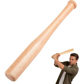 مضرب بيسبول خشبي صغير مقاس 18 بوصة، مضرب بيسبول خشبي قصير محمول للسلامة المنزلية والأمن الشخصي in Kuwait