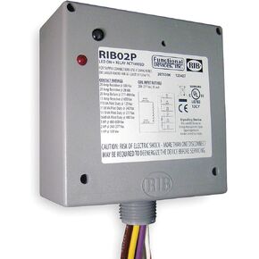 Functional Devices Rib RIB02P Power Control Enclosed Relay with Coil, 20 A, DPDT Contact Form, 208 to 277 VAC Coil in Kuwait
