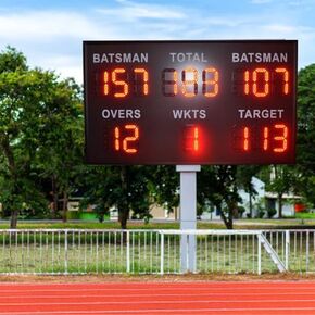 LED Electronic Scoreboard Digital Score Keeper with Controller & Tripod, 37 * 64in Real Time for Outdoor Yard Games/Corn Hole/ping Pong/Pickleball in Kuwait