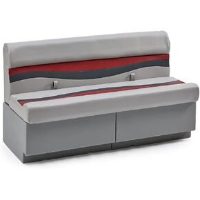 مقعد وقاعدة مقعد القارب العائم الكلاسيكي مقاس 55 بوصة من DeckMate - رمادي وأحمر وفحمي in Kuwait