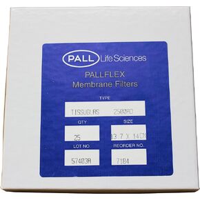 مرشحات الألياف الزجاجية PALL المشقوقة TISSUGLAS 2500AO لمصادم التصادم Hi Vol in Kuwait