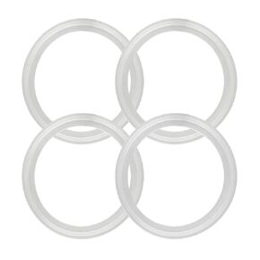 حلقة دائرية من السيليكون ثلاثية البرسيم (مشبك ثلاثي) - 1.5 بوصة/38 ملم (عبوة من 4 قطع) in Kuwait