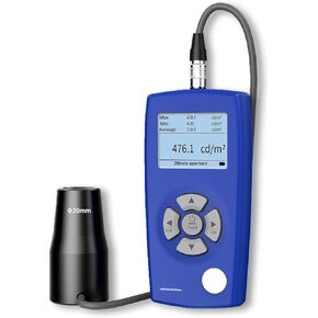 جهاز اختبار سطوع الضوء، مقياس الإنارة الرقمي مع مجسات 10/20 مم، 1-1000000cd M² لشاشات HDR وأجهزة العرض Flicker CRI Spectrum Analysis in Kuwait