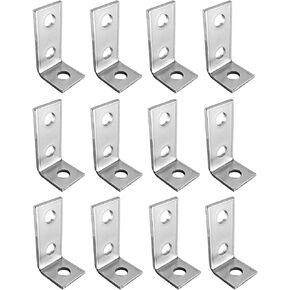 12 حزمة 3 فتحات 90 درجة L على شكل قوس زاوية دعامة معدنية تأطير موصل متوافق مع مسمار 1/2 بوصة في قناة تبختر 1-5/8 بوصة in Kuwait