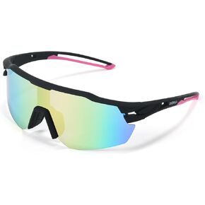 Polarized Sports Sunglasses for Men Women, Baseball Sunglasses for Teens Cycling, Biking, Running with UV400 in Kuwait