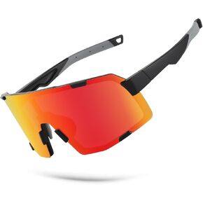 OULAIQI Cycling Sunglasses for Men Women,UV Protection Sports Running Glasses for Baseball Softball Driving Biking Volleyball in Kuwait