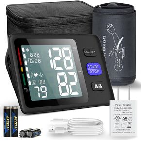Blood Pressure Monitor Upper Arm with 3 Size Cuffs, Small 7"-9", Medium/Large Cuff 9"-17" and XL Extra Large 13"-21", Automatic Digital BP Cuffs for Home Use, Large LCD with Backlit, BP Machine in Saudi Arabia