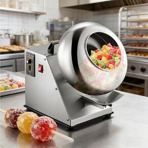 Commercial Sugar Coating Machine, Electric Panning and Polishing Coater with Drying Function, Precise Candy Control in Kuwait