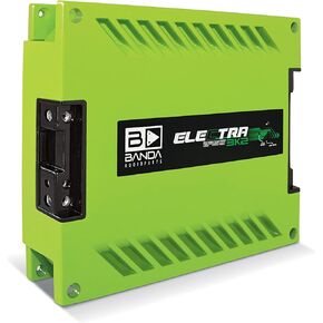 إلكترا 1-تش. مضخم صوت السيارة - 3000WRMS فئة D مضخم صوت أحادي عالي الطاقة مع مرشحات تمرير منخفضة ودون سرعة الصوت ثابتة @ 2 أوم، مؤشرات LED، تخصص الصوت، أخضر - BANDA 3K2OHMGREEN in Kuwait