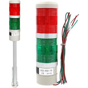 Baomain Industrial Warning Signal Tower Lamp LTA-502T DC 24V 3 Wires Red Green Continuous Light in Kuwait