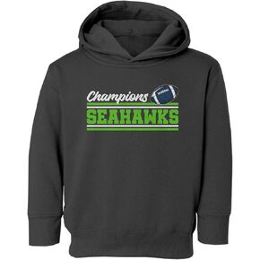 Cool Champions Ball Graphic - Seattle-Inspired Toddler Hooded Sweatshirt in Kuwait