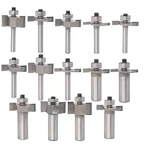 1Pcs Straight T Slot Router Bit Tongue and Groove Cutter Carbide Wood Milling Cutter Woodworking - 1/2 x 5/32 in Kuwait