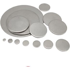 Metal Plate,7mm-80mm Stainless Steel Disc,Solid Small Round Steel Plate,Circular,Thickness 1.8mm, in Kuwait