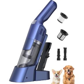 Handheld Vacuum Cordless, 24KPA Powerful Car Vacuum, Rechargeable, Charging Dock, Ergonomic Handle, 2-in-1 Crevice Tool, 1.8lb Portable Vacuum Cleaner with 2-Speed for Car, Home in Kuwait