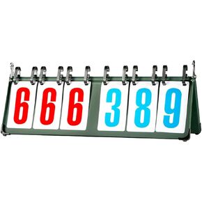 لوحة النتائج على الطاولة زعنفة 4/5/6 أرقام لوحة النتائج الرياضية خفيفة الوزن لحفظ النتائج للكرة الطائرة وكرة السلة والكليات- 6 أرقام in Kuwait