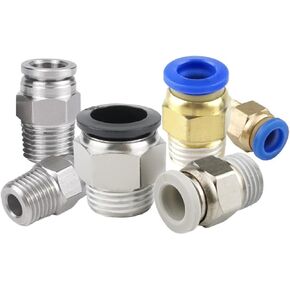 القصبة الهوائية الهوائية موصل سريع PC8-02 المقابس الفولاذ المقاوم للصدأ 1PCS in Kuwait