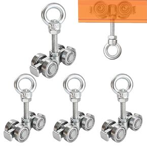 بكرات تجميع عربة صامتة ذات 4 عجلات. عربة بكرات قناة تبختر. للاستخدام مع قناة عرض 1-5/8 بوصة وجميع القنوات 1-5/8 بوصة أو قناة أطول مع مسمار M10 وصواميل عين الرفع (4) in Kuwait