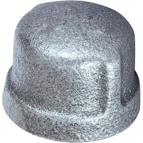 غطاء أنبوب حديد مجلفن قابل للطرق مقاس 3 بوصات من SUPPLY GIANT HNDQ0500 لتطبيقات 150 رطل، مع خيط أنثى، 3 in Kuwait