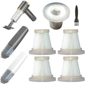 5 عبوات بديلة من فلاتر هيبا متوافقة مع مكنسة JIXINMIYUE المحمولة اللاسلكية، موديل HX-606. تعمل المرشحات القابلة للغسل مع المكنسة الكهربائية المحمولة للسيارة A9life SY01-Q8. in Kuwait