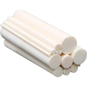 قضيب سيراميك الألومينا 8 × 200 مم - مكبس اكسيد الالمونيوم الصلب وعمود التحريك بدرجة حرارة عالية (قطعة واحدة) in Kuwait