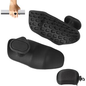 Gym Grips for Men and Women, Non-Slip Rubber Grips for Deadlifts, Rows and Pull-ups, Protect Palms Suitable, Rypt Grip and Lifting Grips. Black in Saudi Arabia