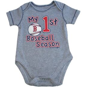 VF Boston Red Sox My 1st Baseball Season Infant Creeper Bodysuit - Gray in Kuwait