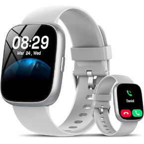 Smart Watch with Alexa Built-in, 1.83" HD Touchscreen Fitness Tracker with Bluetooth Calling, Fitness Watch with Heart Rate/Sleep Monitor, 120+ Sports Modes, IP68 Waterproof Smartwatch for Android iOS in Saudi Arabia