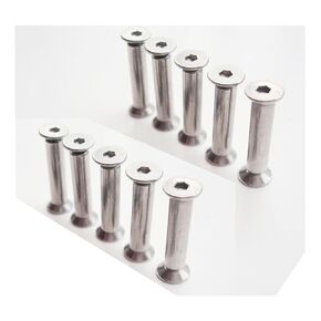 10 pcs Knife Handle Bolt Rivets Screw Fastener Nut and Bolt Assortment Sets, Hex Flat Head Screws for Blade Fixing in Kuwait